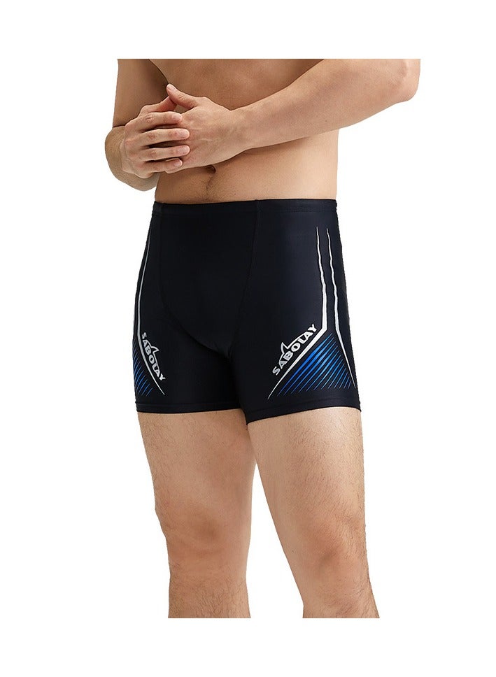 KUYING New High Waisted Flat Angle Swimming Trunks - Image 1