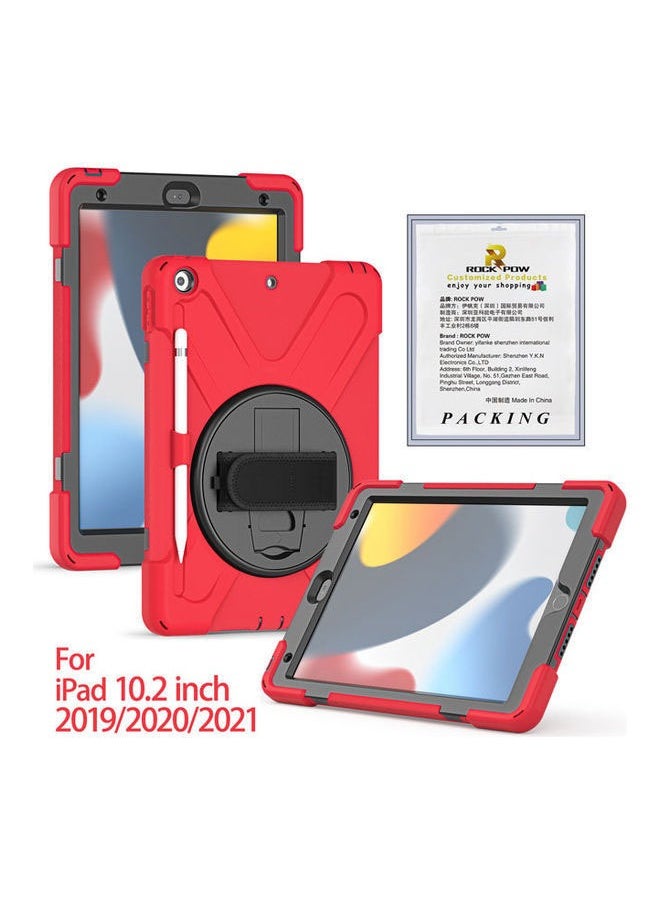 حافظة غطاء لجهاز iPad 10.2 حافظة 2021 iPad 9th/2020 iPad 8th/2019 iPad 7th Generation، حافظة متينة مقاومة للصدمات مع حامل دوار واقٍ لجهاز iPad 10.2" من الجيل التاسع/الثامن/السابع