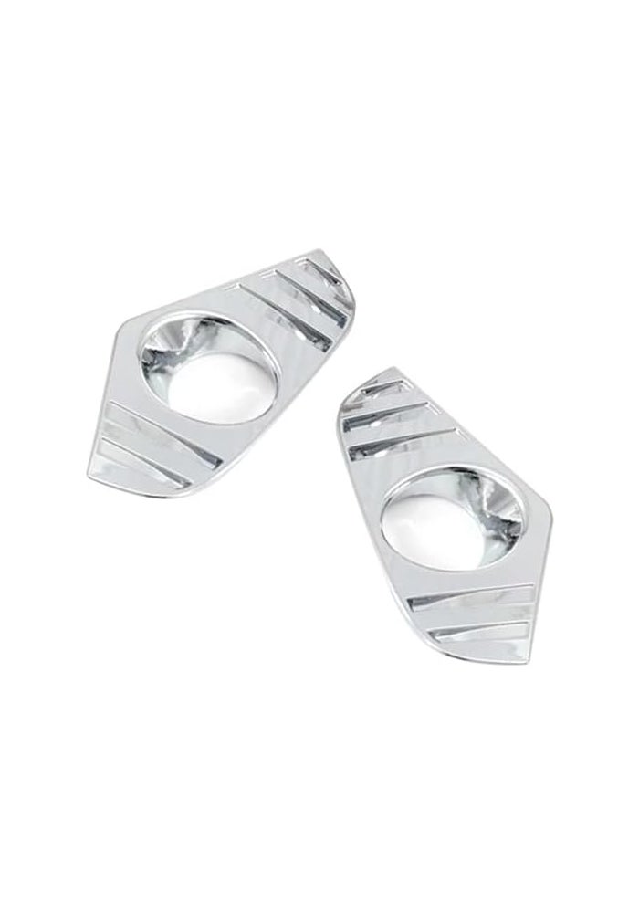 DEMULAX Chrome Fog Light Cover Trim for Toyota RAV4 2019 - Image 2