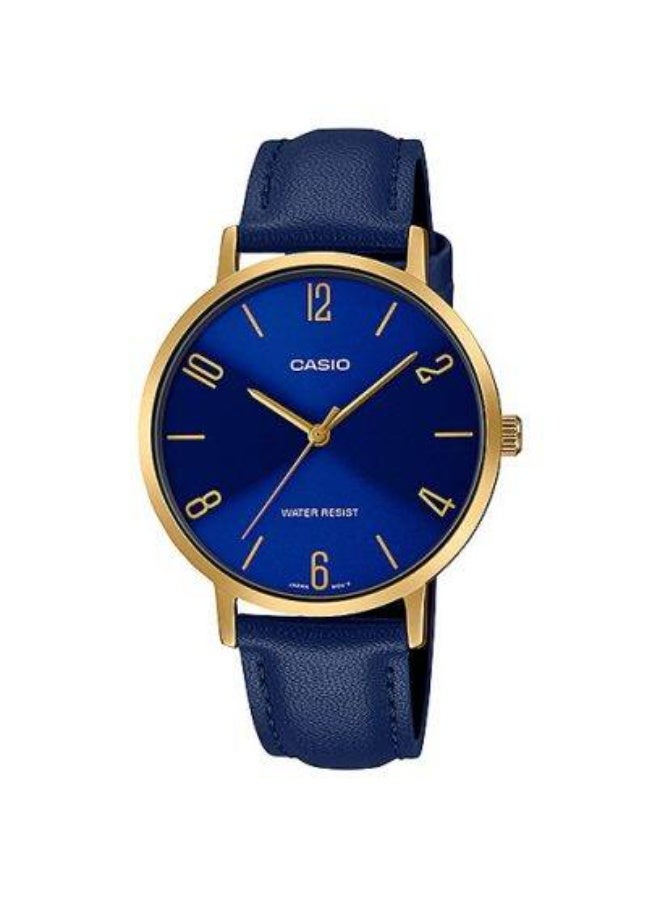 كاسيو ساعة نسائية جلدية بعقارب -- -  مم