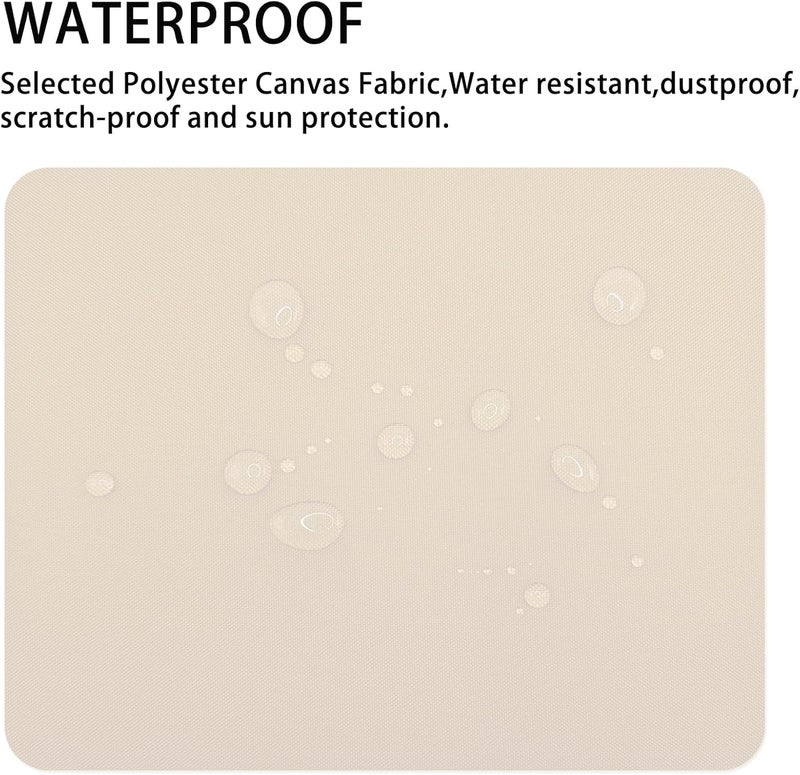 Gheeidau Canvas Repair Patch 9Ã—11 Inch 3Pcs Waterproof Self-Adhesive Fabric Repair Patch for Tents,Boat Cover,Pop Up Canopy,Patio,Bags,Car Seats,Sofas,Furniture Cover(Beige 2.0) - Image 2