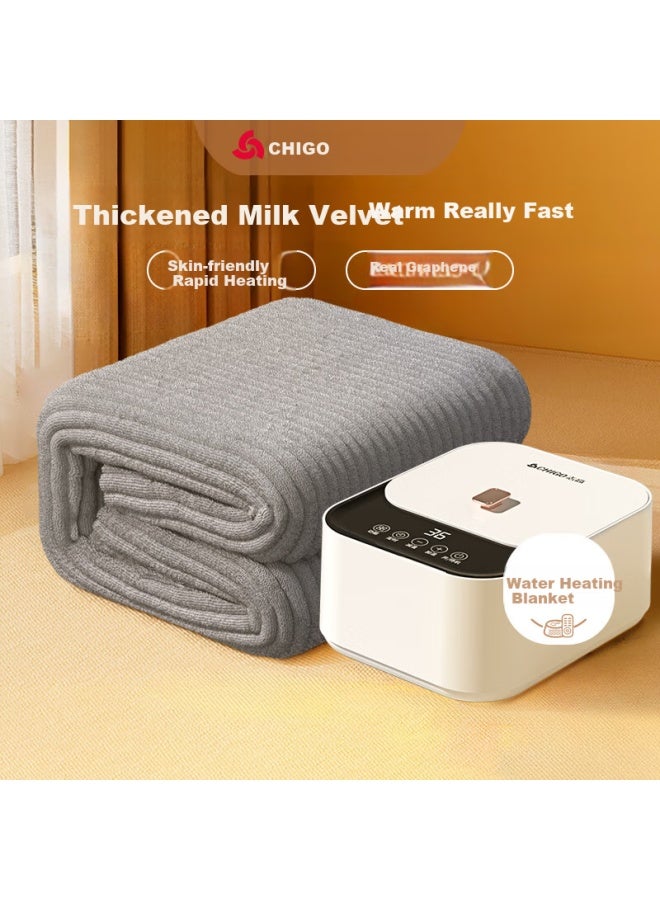 Chigo Dual-person Remote Control Digital Display Timed Water Circulation Heating Blanket, Electric Heating Blanket, 1.8m*1.5m - Image 1