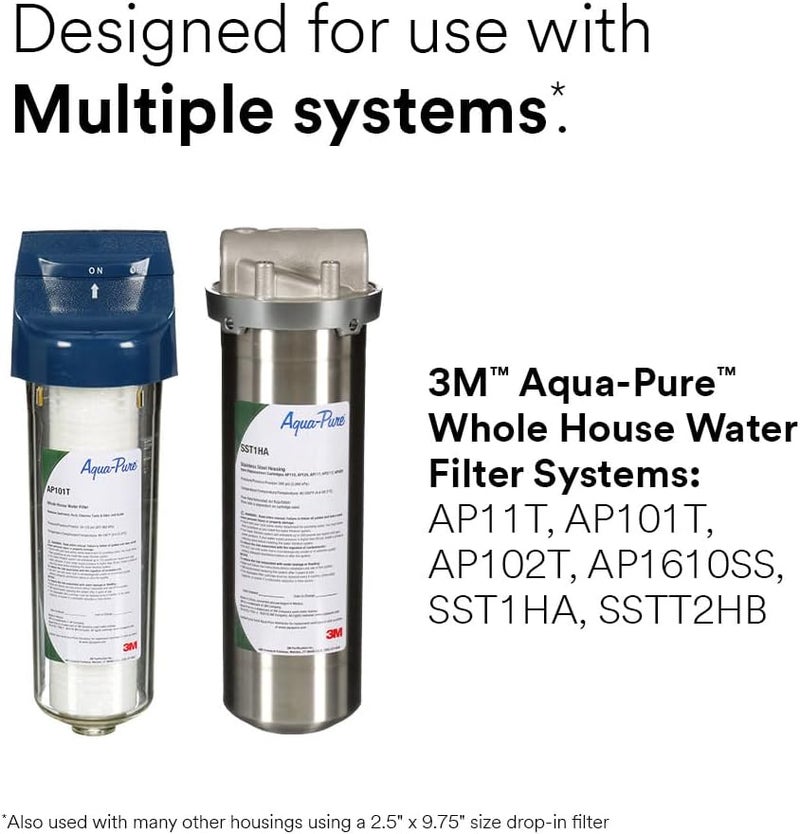 Aqua pure Aqua-Pure 3M AP117NP Whole House Standard Sump Replacement Water Filter Cartridge - 2 Pack - Image 3