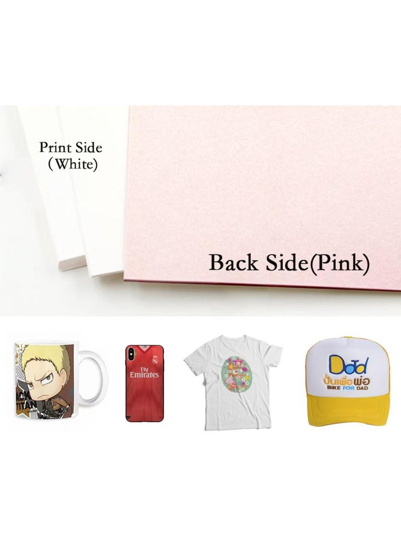 PAPERSAY 100 Sheets A4 Sublimation Paper for Heat Transfer , Quick-drying, No Fraying, No Gear Marks, High Quality Sublimation Transfer Paper for Tumblers, T-shirts, Mugs and Fabrics, Compatible with All Inkjet Printers - Image 2