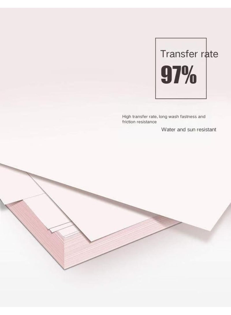 PAPERSAY 100 Sheets A4 Sublimation Paper for Heat Transfer , Quick-drying, No Fraying, No Gear Marks, High Quality Sublimation Transfer Paper for Tumblers, T-shirts, Mugs and Fabrics, Compatible with All Inkjet Printers - Image 4