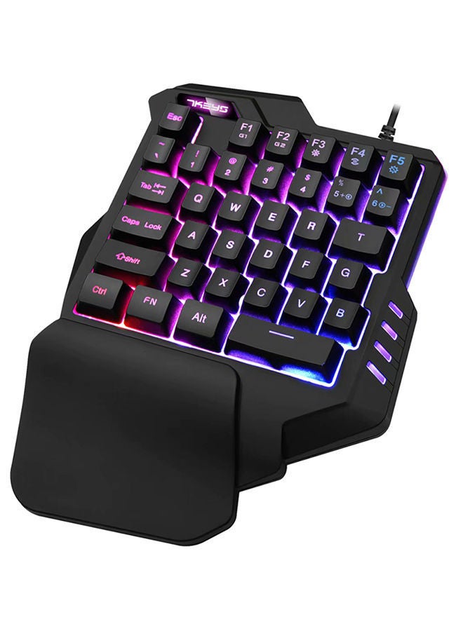 NIBEMINENT Mechanical One-Handed Wired Keyboard Black  - Image 2