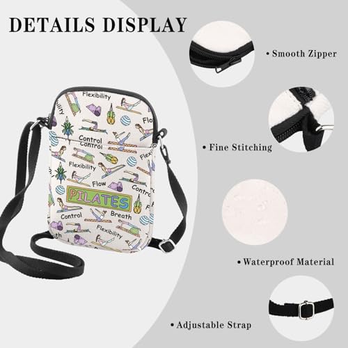 GJTIM Pilates CB Crossbody Bag for Pilates Instructor, Teacher, Coach - Exercise & Workout Gift - Image 3