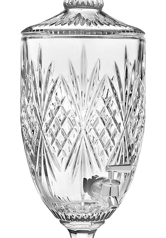 Godinger Dublin 1 Gallon Lead Free Crystal Beverage Dispenser with Tap - Image 3