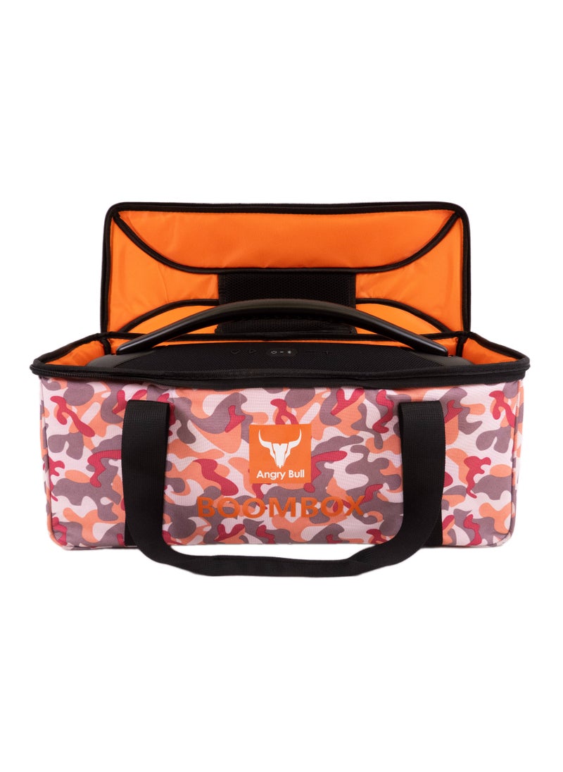 Angry Bull - Speaker Bag Safety Carrying Case with Shoulder and Handy Strap Travel Bag for JBL Boombox 3 Portable Bluetooth Speaker Army - J - Image 1