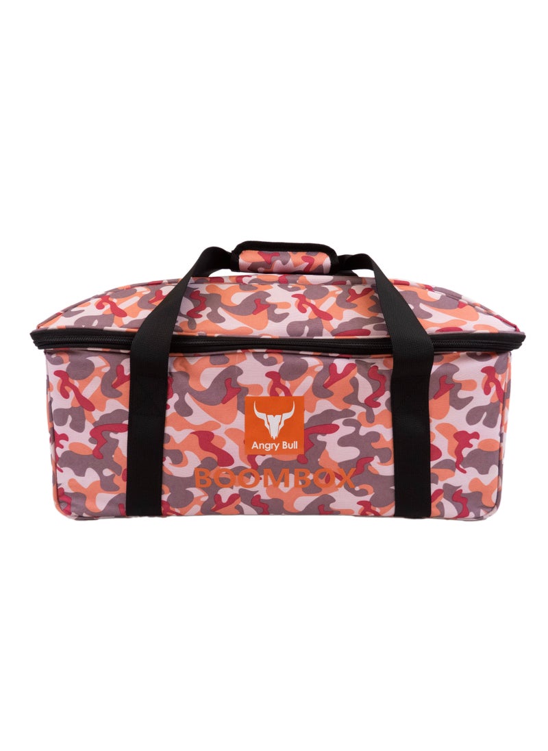 Angry Bull - Speaker Bag Safety Carrying Case with Shoulder and Handy Strap Travel Bag for JBL Boombox 3 Portable Bluetooth Speaker Army - J - Image 1