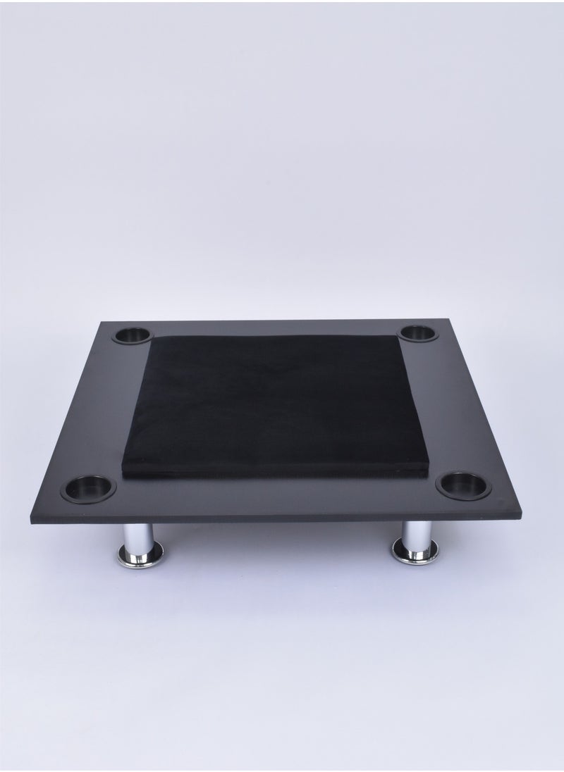 FUN MOMENT Wooden Floor Baloot Table 75x75cm  - Image 1