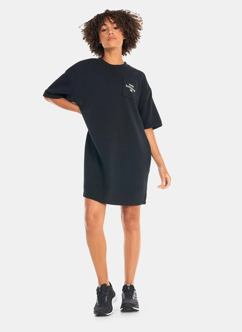New Balance Women's Essentials Stacked Logo Graphic Dress
