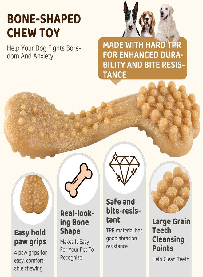 IPTPAS Durable Dog Chew Toy for Aggressive Chewers, Tough Dental Toy for Teeth Cleaning, Boredom & Anxiety Relief, Long-Lasting Toy for All Dog Sizes & Teething Puppies, Keep Them Busy - Image 3