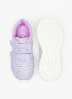Dash Mesh Textured Sports Shoes with Hook and Loop Closure  - Image 4