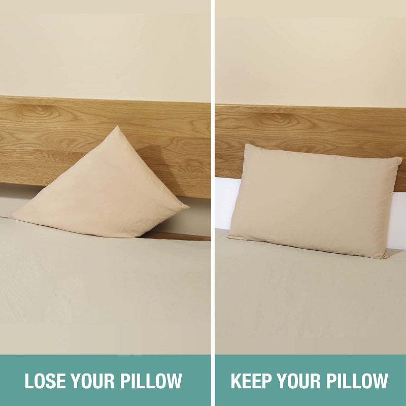 Vekkia King Bed Wedge Pillow for Headboard/Wedge Pillow Headboard/Bed Gap Filler/Headboard Pillow,Pillow Wedge for Headboard Gap Between Mattress and Headboard,Stop Loosing Your Pillows(White) - Image 2
