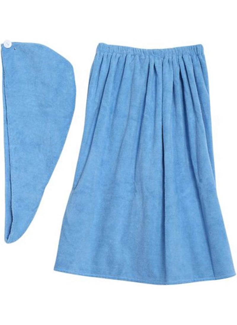 HURRISE - Towel Wrap for WomenShower TowelsTowel DressSoft Spa Bath Body Wrap Set High Absorption Towel Bathrobe with Fast Dry Hair Drying - Image 1