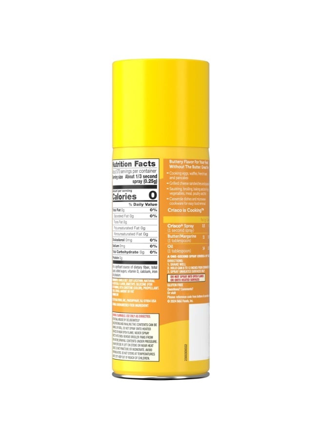 CRISCO Butter Flavour No Stick Cooking Spray 170G - Image 2
