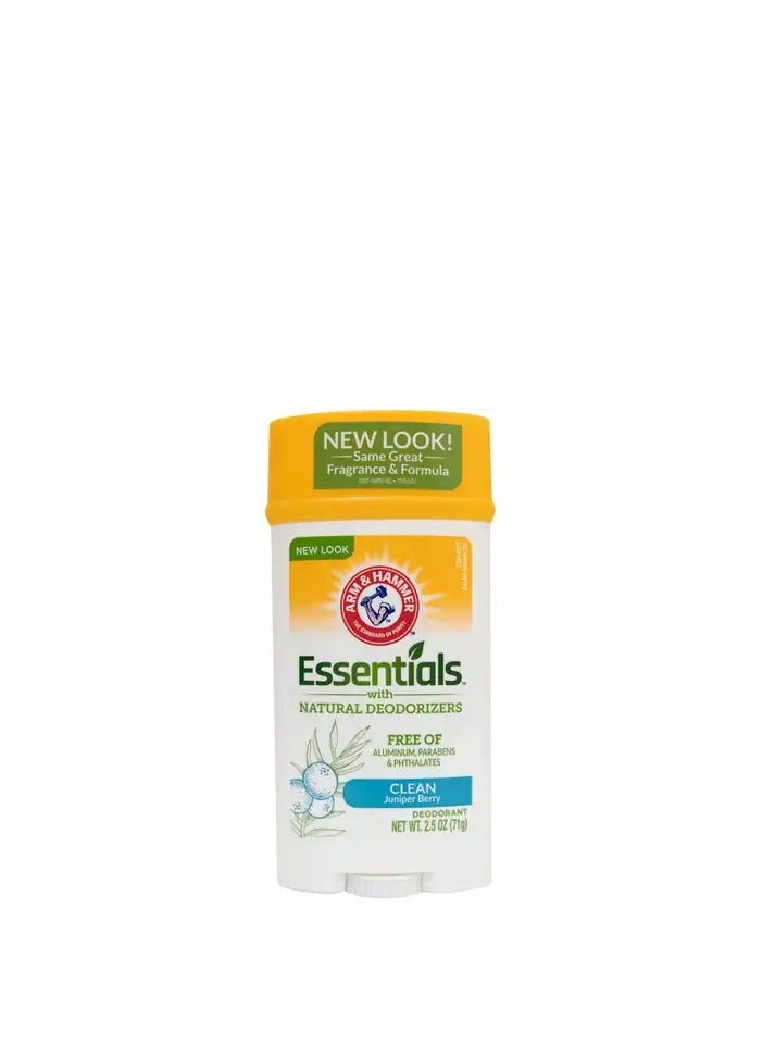 Arm & Hammer Essentials Natural Deodorizer with Clean Juniper Berry Underarm Deodorant 71 Gm