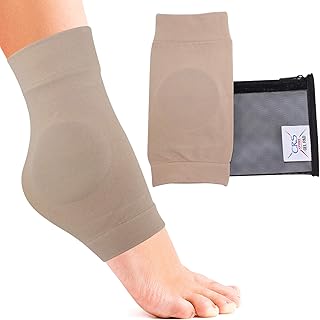 CRS Cross CRS Cross Ankle Malleolar Gel Sleeves - Premium Padded Skate Sock with Ankle Bone Pads for Figure Skating, Hockey,  - Image 1