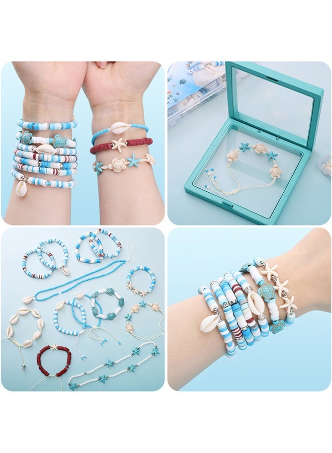 beadia Summer Ocean Style DIY Jewelry Making Kit, Turtle Beads Charms Starfish Gemstone Stone for Jewelry Making DIY Bracelet Necklace - Image 3