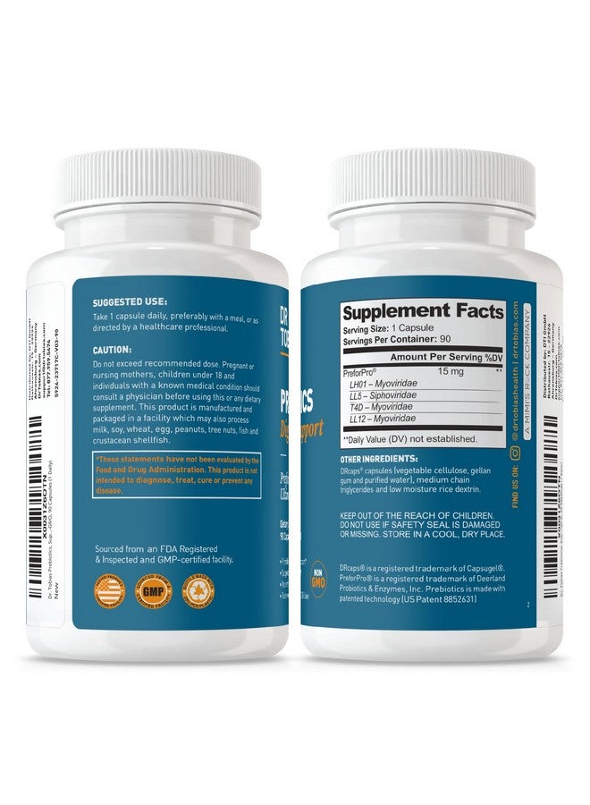 Dr. Tobias Dr. Tobias Prebiotics Digestive Support, Advanced Prebiotic Supplement for Gut Health, Immune Function & Boost for Probiotics for Women & Men, Vegan, Non-GMO, 90 Capsules, 90 Servings  - Image 5