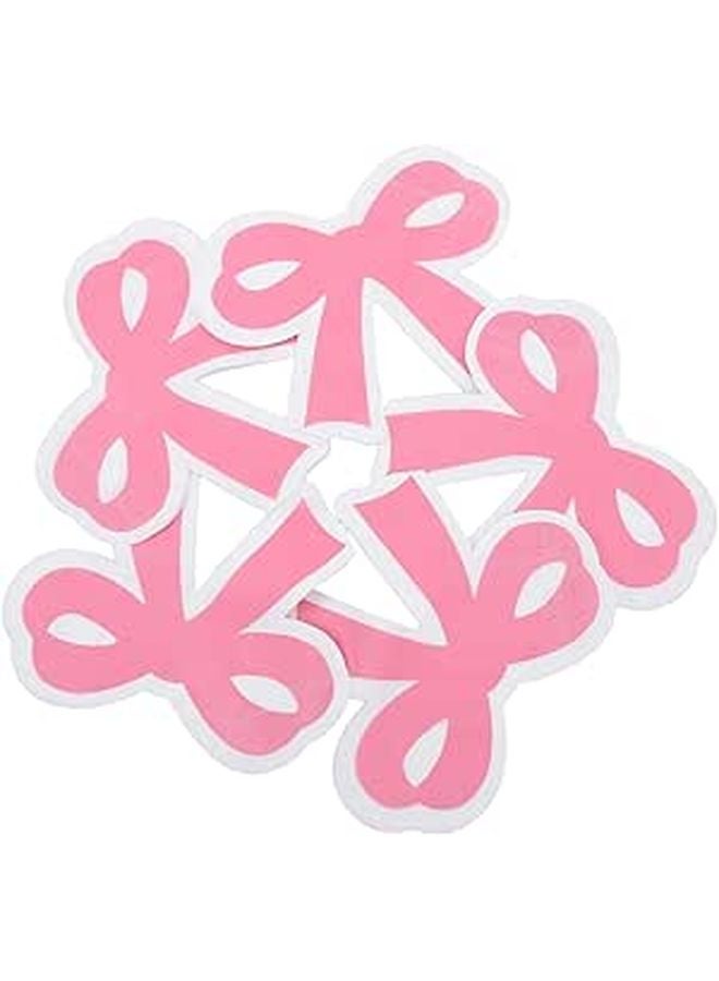 مناديل وردية على شكل قوس 40 قطعة مستلزمات حفلات عيد الميلاد التي تستخدم لمرة واحدة ماصة ومتينة - Image 1