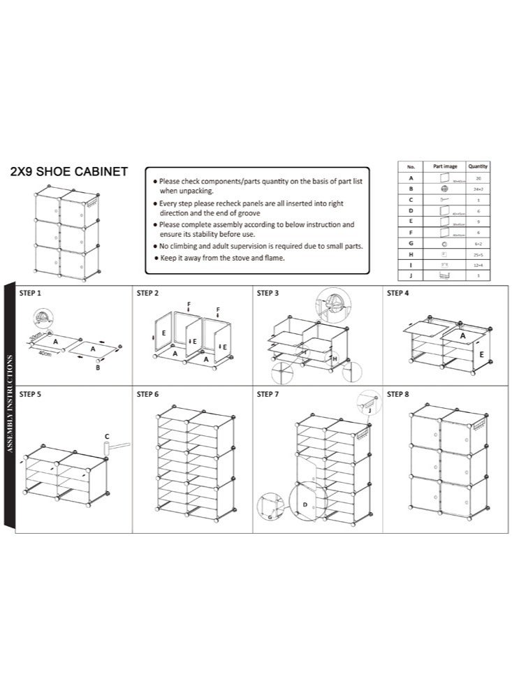 fashionhome Modern Multi-Steps Plastic Shoe Organizer - Image 4