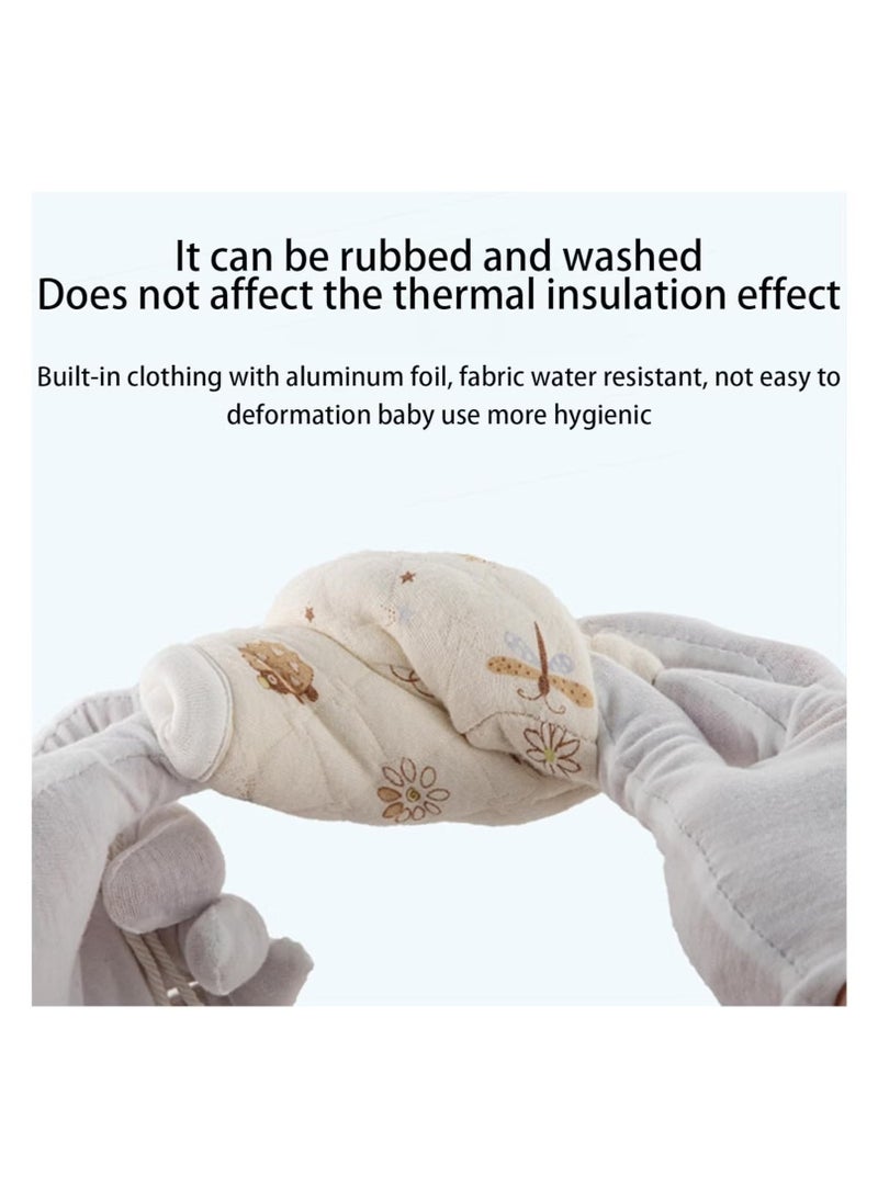 إيليلي جراب زجاجة الطفل - جراب تدفئة الزجاجات - جراب زجاجة ماء معزول للأطفال مع جراب حقيبة زجاجة مع حبل قابل للسحب للمشي لمسافات طويلة في الهواء الطلق - Image 4