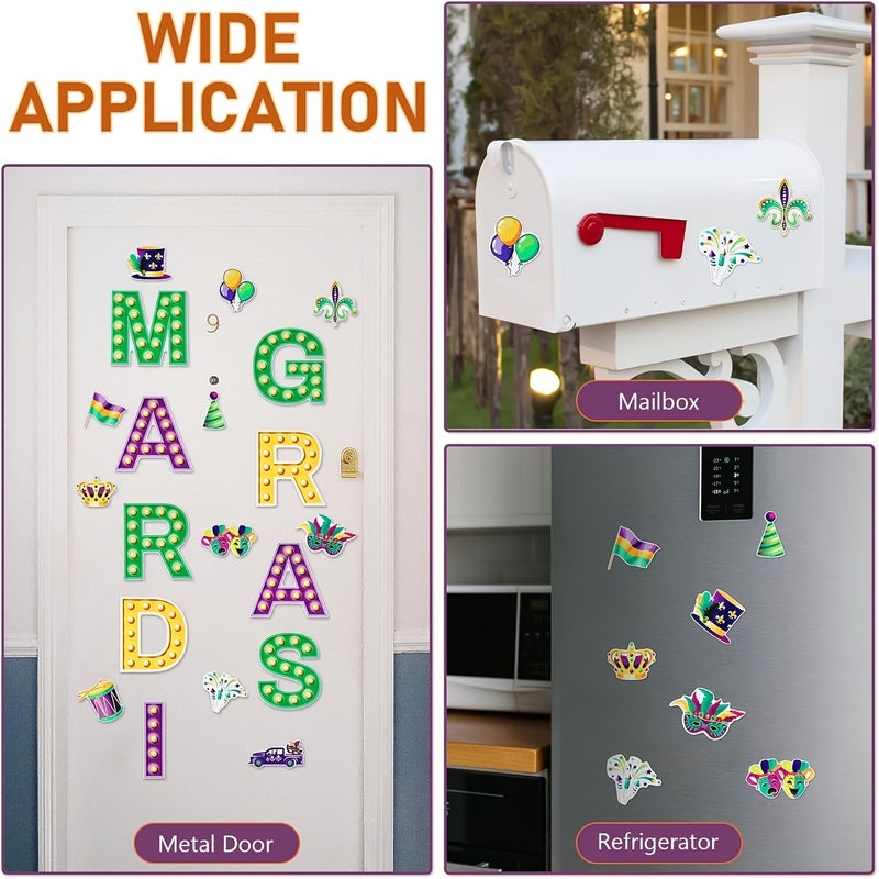 Multicolor 13 Piece Carnival Garage Door Magnetic Set - Image 5