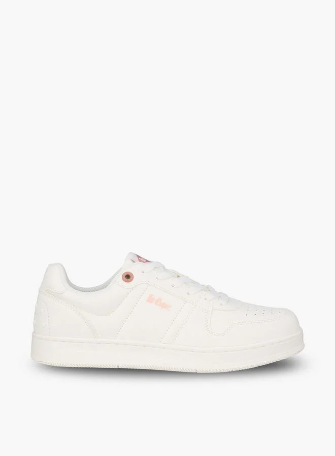 Lee Cooper WHITE Lace-Up Ankle School Sneakers for Women | Best Price UAE