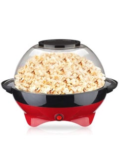 Electric Popcorn Maker, Electric Hot Oil Popper Machine with Stirring Rod Nonstick with Built-in Reversible Serving, Cool Touch Handles, Perfect for Home Parties & Kids, ETL Approved Safety Certified