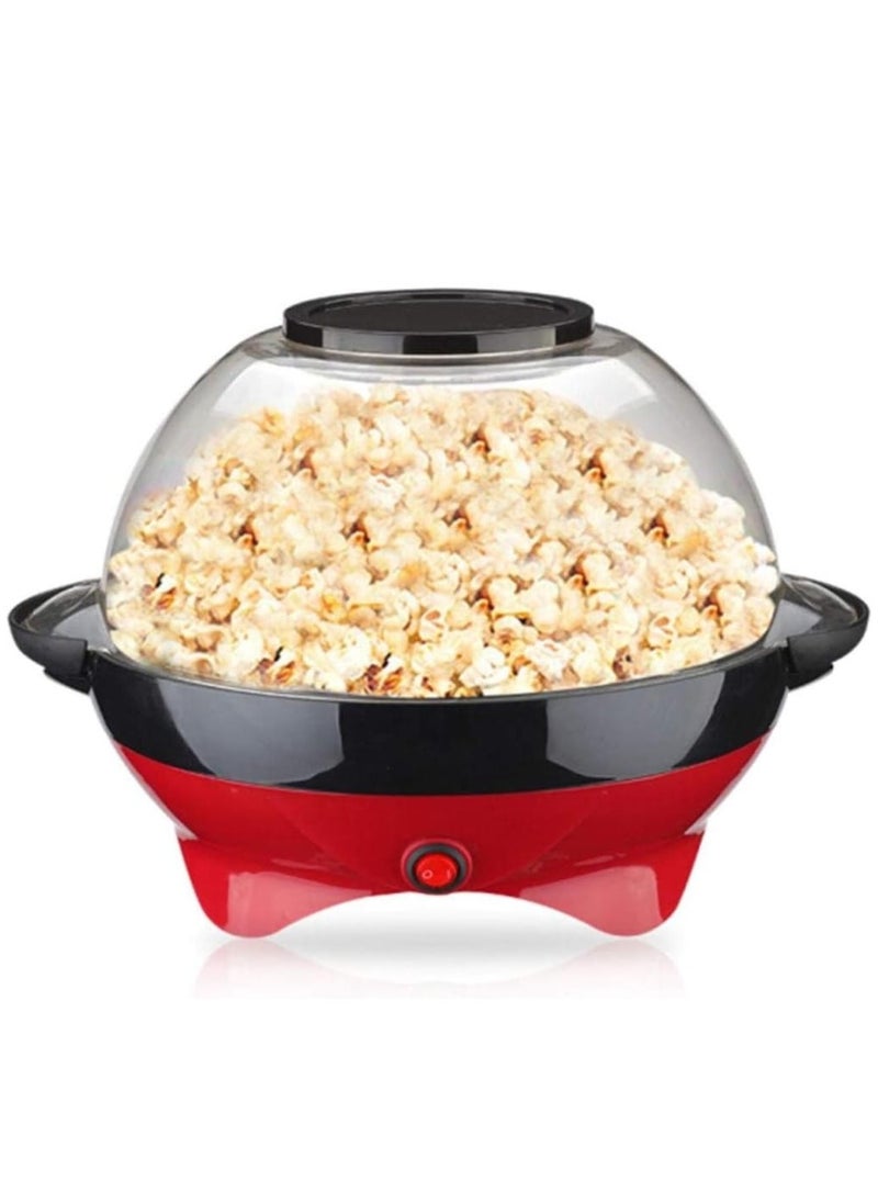 Generic - Electric Popcorn Maker, Electric Hot Oil Popper Machine with Stirring Rod Nonstick with Built-in Reversible Serving, Cool Touch Handles, Perfect for Home Parties & Kids, ETL Approved Safety Certified - Image 1