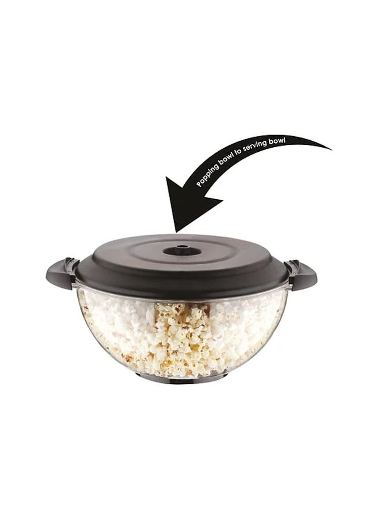 Generic - Electric Popcorn Maker, Electric Hot Oil Popper Machine with Stirring Rod Nonstick with Built-in Reversible Serving, Cool Touch Handles, Perfect for Home Parties & Kids, ETL Approved Safety Certified - Image 1