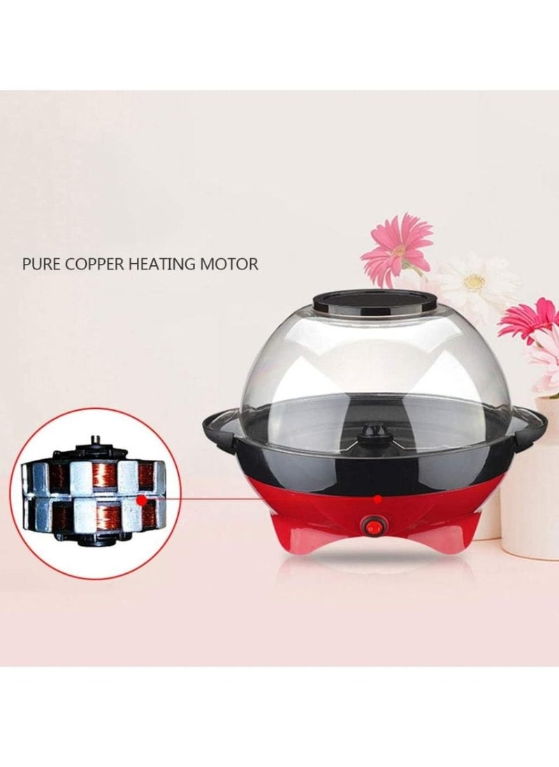 Generic - Electric Popcorn Maker, Electric Hot Oil Popper Machine with Stirring Rod Nonstick with Built-in Reversible Serving, Cool Touch Handles, Perfect for Home Parties & Kids, ETL Approved Safety Certified - Image 1