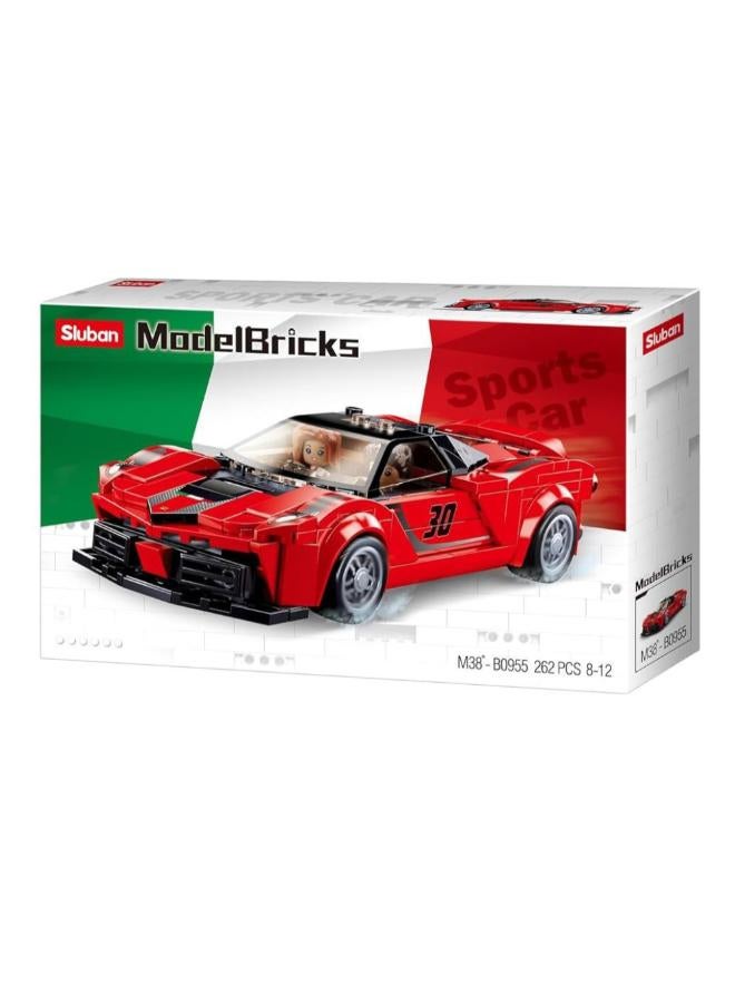 سلوبان سيارات رياضية من الطوب النموذجي - أحمر