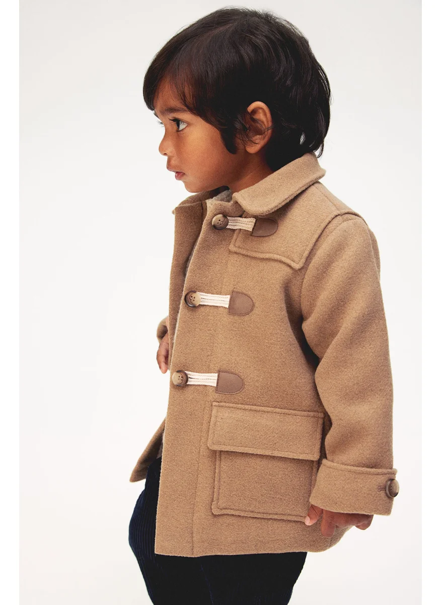 H&M Teddy-Lined Duffle Coat