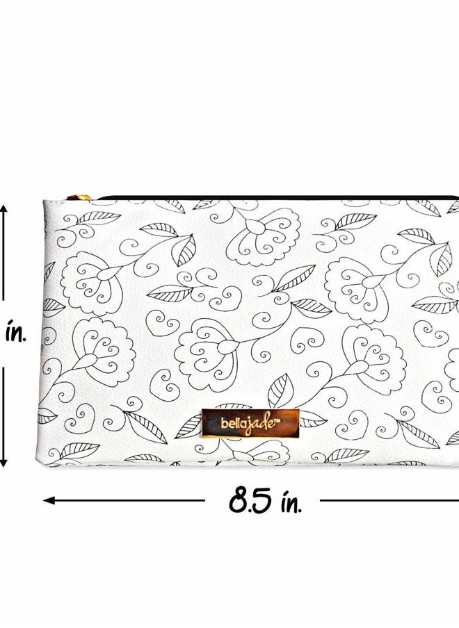 Bella Jade - Small Makeup Pouch for Women, Cute Cosmetic Bag for Purse - Image 1