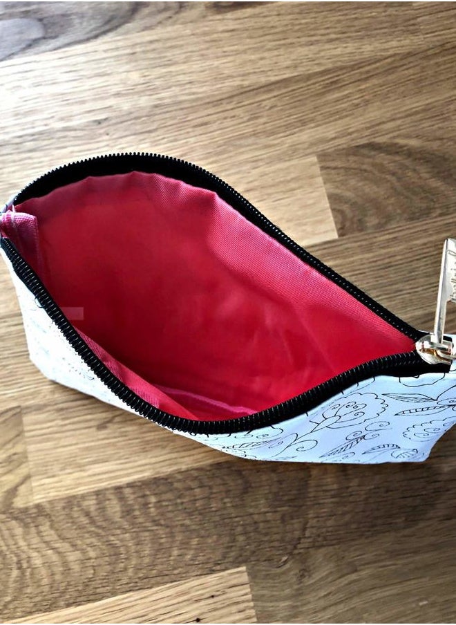 Bella Jade - Small Makeup Pouch for Women, Cute Cosmetic Bag for Purse - Image 1
