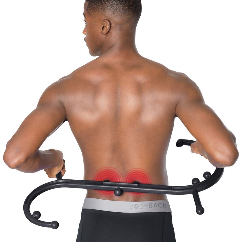 Body Back Buddy - USA Made - Massage Stick & Buddy Classic Bundle, Trigger Point Massage Tools, Neck and Back Massagers, Massage Cane, Muscle Knot Remover (Black) - Image 4