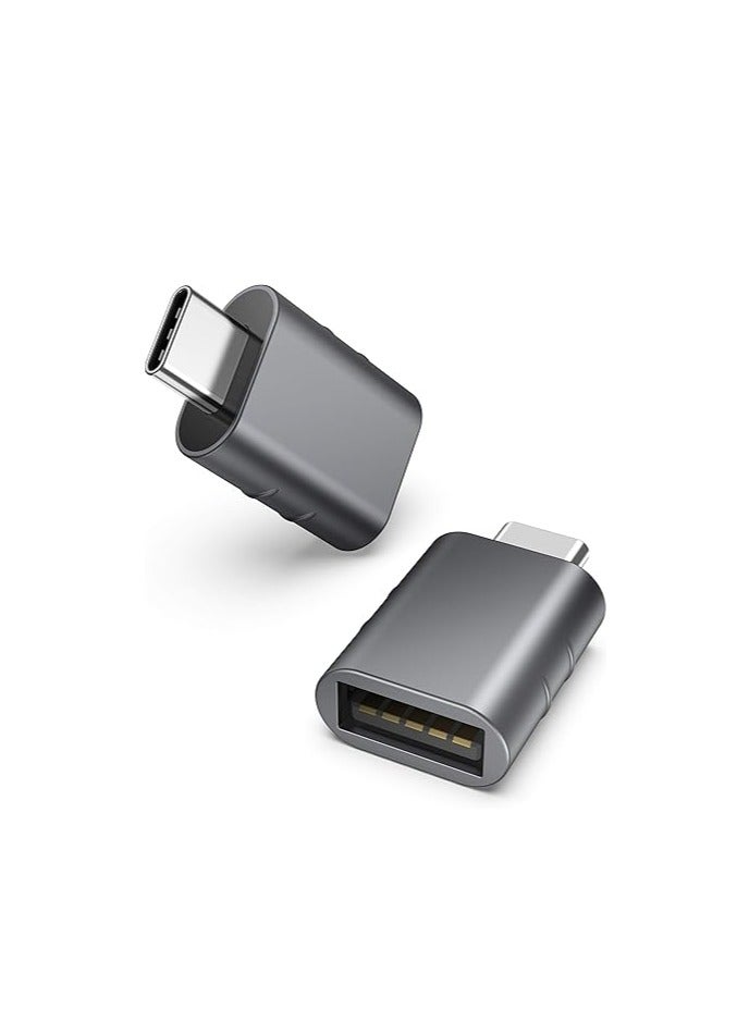 سينتيك محول USB C الى USB نوع C ذكر الى USB 3.0 انثى متوافق مع ماك بوك برو اير 2024 ومايكروسوفت سيرفس وايباد وسامسونج نوت بوك وديل XPS والمزيد من الاجهزة من النوع سي، رمادي سبيس - Image 1