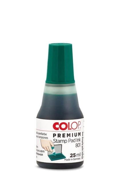 801 Colop Stamp Pad Ink Translucent Green