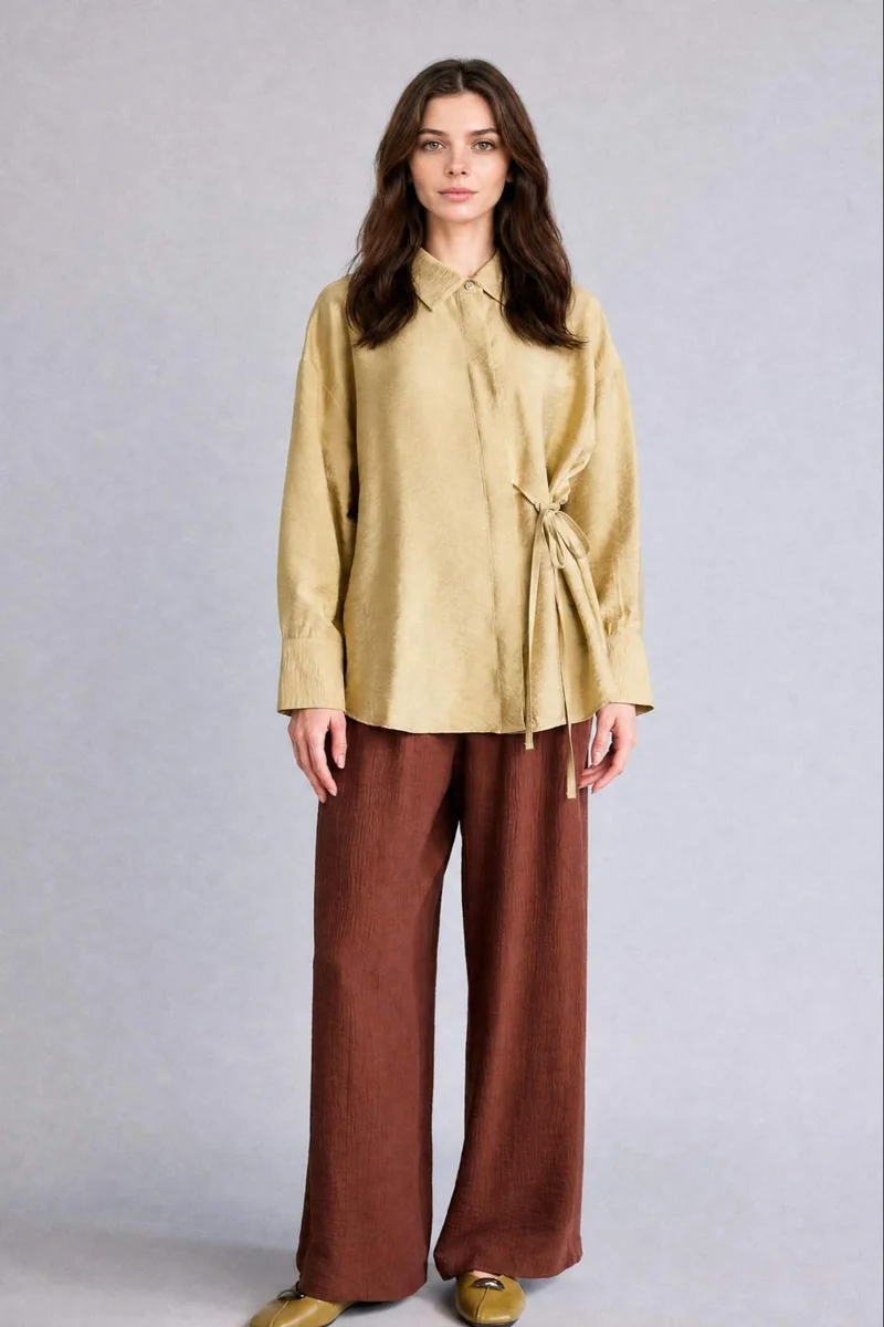 ديفاكتو Regular Fitted Light Khaki Tunic
