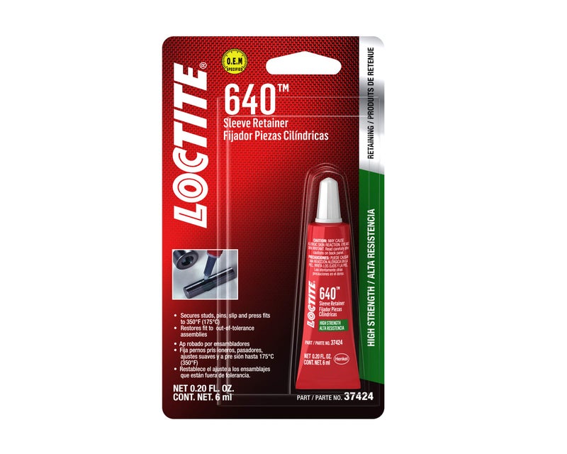 Loctite 37424 640 High Strength Sleeve Retainer Tube - 6 ml - Image 1