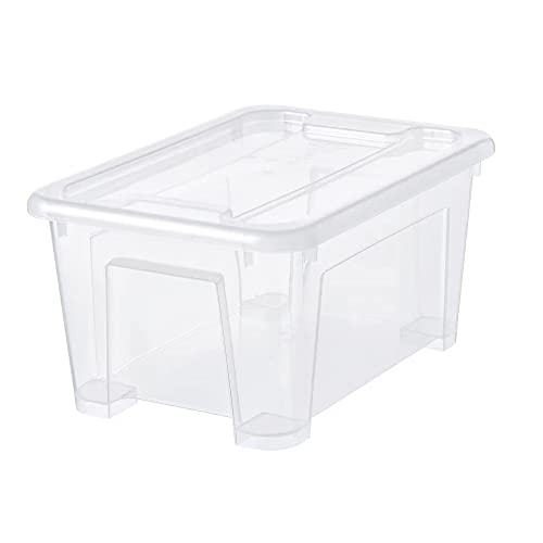 NT-STAR Box With Lid, Transparent, 5L, (Plastic, Rectangular), 24 x 15 x 14 Centimeters - Image 1