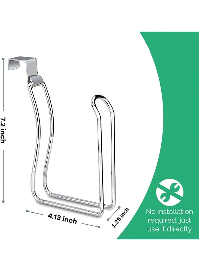 S-TOP Toilet Paper Holder,Over The Tank Toilet Paper Holder, Toilet Paper Roll Holder,Bathroom Toilet Paper Holder,Dispenser Reserve for Bathroom Storage and Organization - Image 2