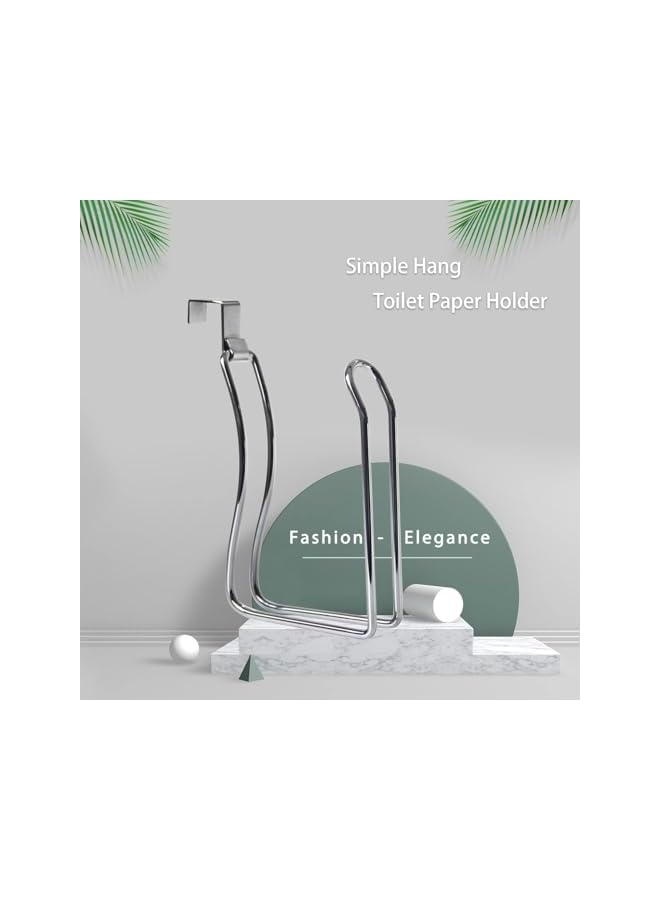 S-TOP Toilet Paper Holder,Over The Tank Toilet Paper Holder, Toilet Paper Roll Holder,Bathroom Toilet Paper Holder,Dispenser Reserve for Bathroom Storage and Organization - Image 3