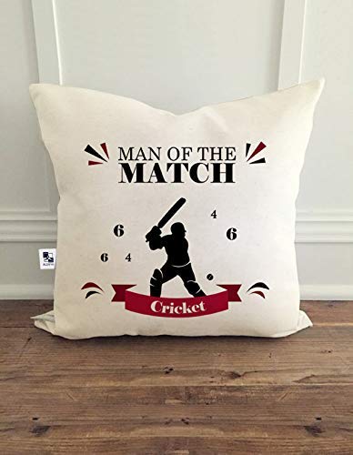 ALDIVO ALDIVO Combo Gift Pack for Cricket 12 x 12inch Printed Satin Cushion Cover with Filler Printed Mug and Printed Key Ring White - Image 3