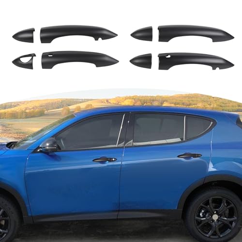 JOSHELA for Hornet Door Handle Cover Trim for Dodge Hornet 2024 up Matte Black Exterior Accessories 4pcs - Image 1
