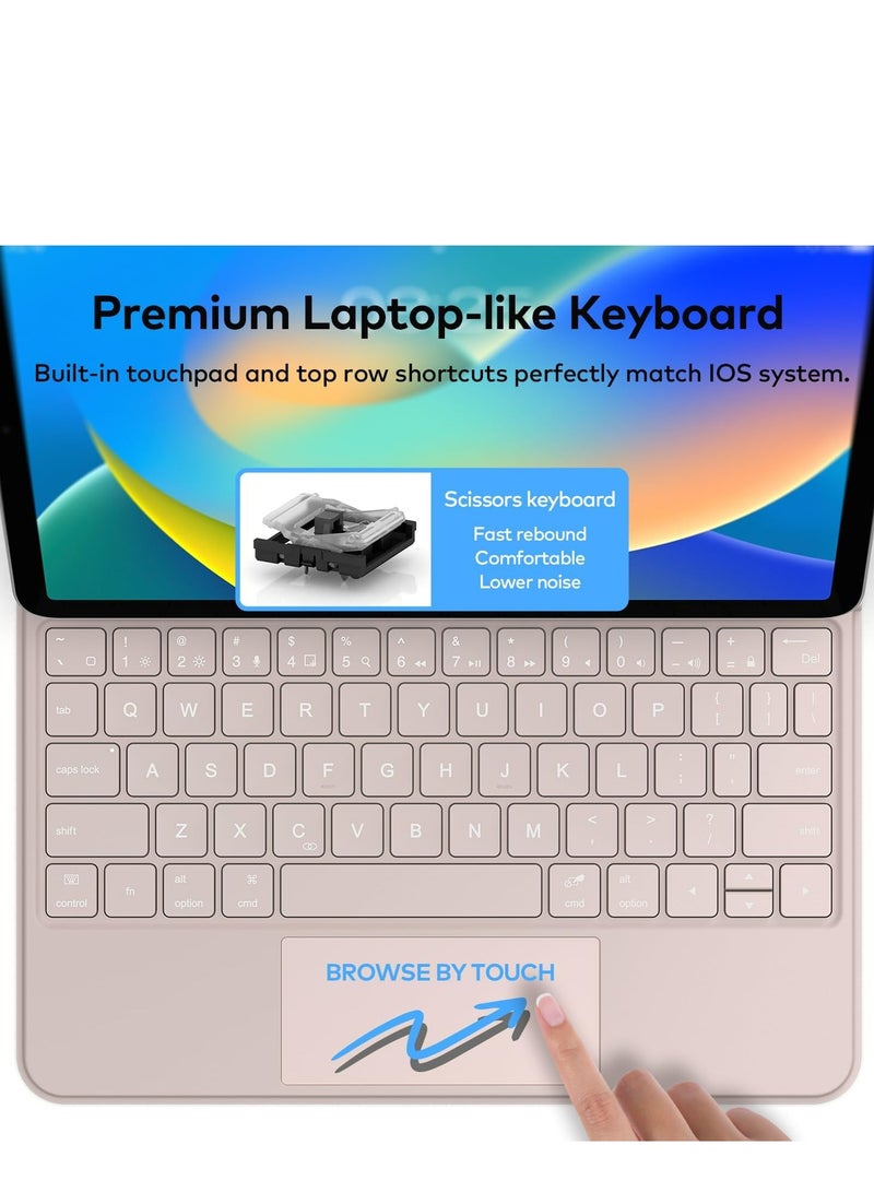 Keyboard Case for iPad Air 11-inch (M2) & iPad Pro 11 inch (1st/2nd/3rd/4th Generation)   Magic-Style Magnetic Keyboard Case with Multi   Touch Trackpad Compatible with 10.9  iPad Air 4th/5th Gen.  - Image 5