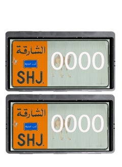 California formula-T CAR NUMBER PLATE HOLDER FRONT & REAR PLATE SET  - Image 1